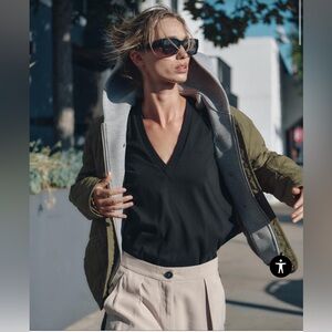 ZARA WATER REPELLENT PUFFER JACKET WITH HOOD